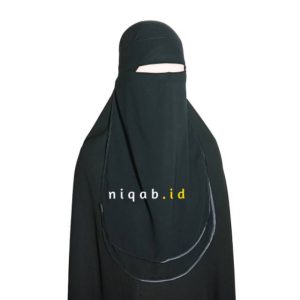 Niqab Bandana Bis 2 Layer Depan